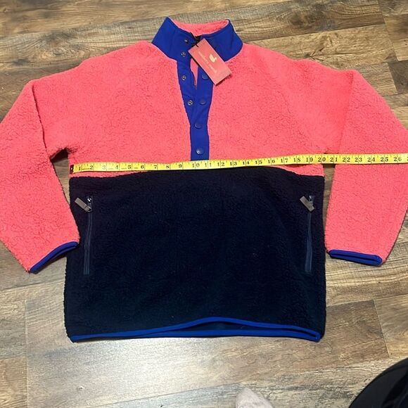 Southern Marsh 1/4 snap up navy Sherpa size medium - Picture 3 of 4